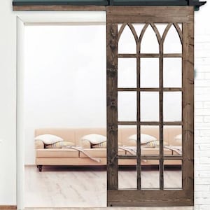 Antique French Panel Door: Rustic Farmhouse Sliding Barn Door