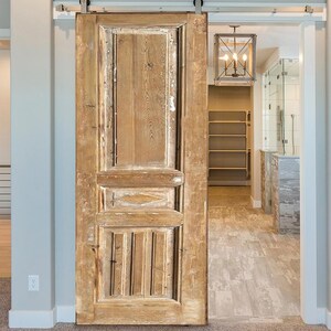 Puertas artesanales, puertas antiguas, puertas corredizas de granero, puertas encaladas, puertas dobles de madera maciza, puertas de diseño personalizado, puertas de paneles vintage