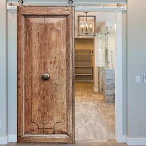 Handcrafted Custom Size Door, Vintage Farmhouse Door, Rustic Solid Wood Door, French Country Door, Antique Doors, Sliding Barn Door, Panel