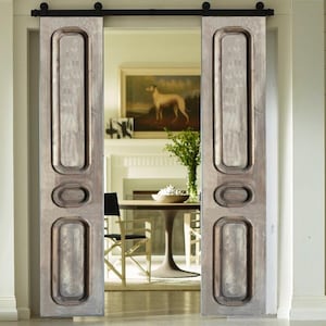 Solid Wood Front Door, Custom size Entrance Front Door, Sliding Antique Barn Door, Panel Door, Handmade Door, Luxurious Doors, Traditional