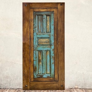 Custom Acrylic Painted Barn Door: Rustic Farmhouse Sliding Wood Door