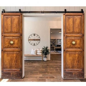 Authentic Wood Doors, Rustic Farm Doors, Vintage Doors, Antique French Doors, Custom Barn Doors, Double Sliding Doors, Rustic Decorative