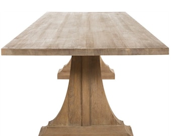Farmhouse Table Plans: Custom Solid Wood Chalet Table