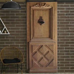 Custom Size Handcrafted Wooden Doors, Antique Entry Door, Sliding Solid Wood Panel Doors, Custom Design Doors for Individuals, Barn Doors