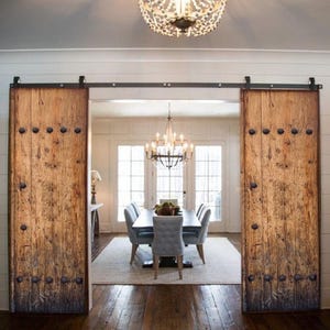 Handcrafted Rustic Door, Solid Barn Door, Custom Built Antique Style Doors, Custom Size Doors, Single - Double Doors, Rustic Decorative