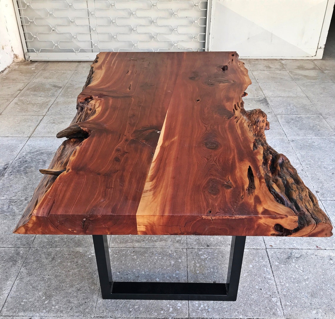 Live Edge Juniper Coffee Table Rustic Coffee Table Custom Etsy