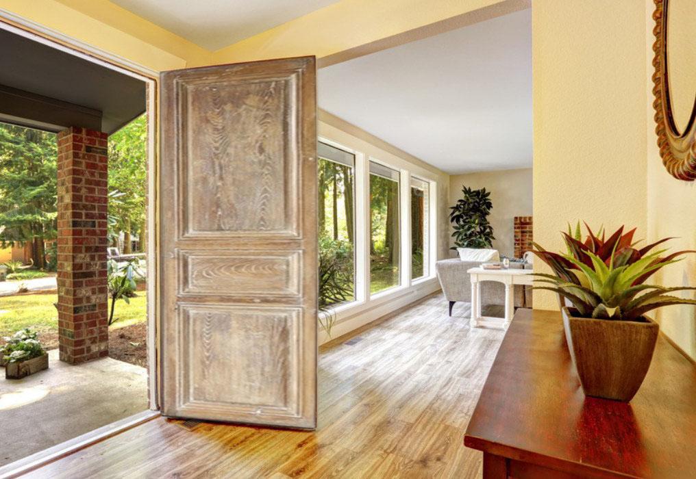 Custom Solid Wood Entry Door: Rustic French Style, Handcrafted Vintage ...