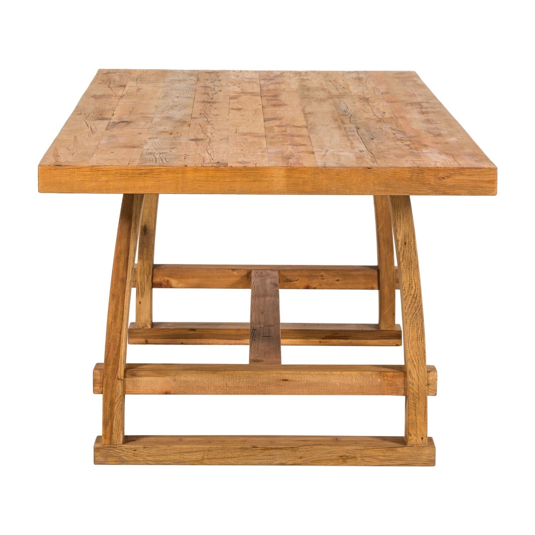 Straight Edge Table, Custom Table, Large Dining Table, Rustic Table ...