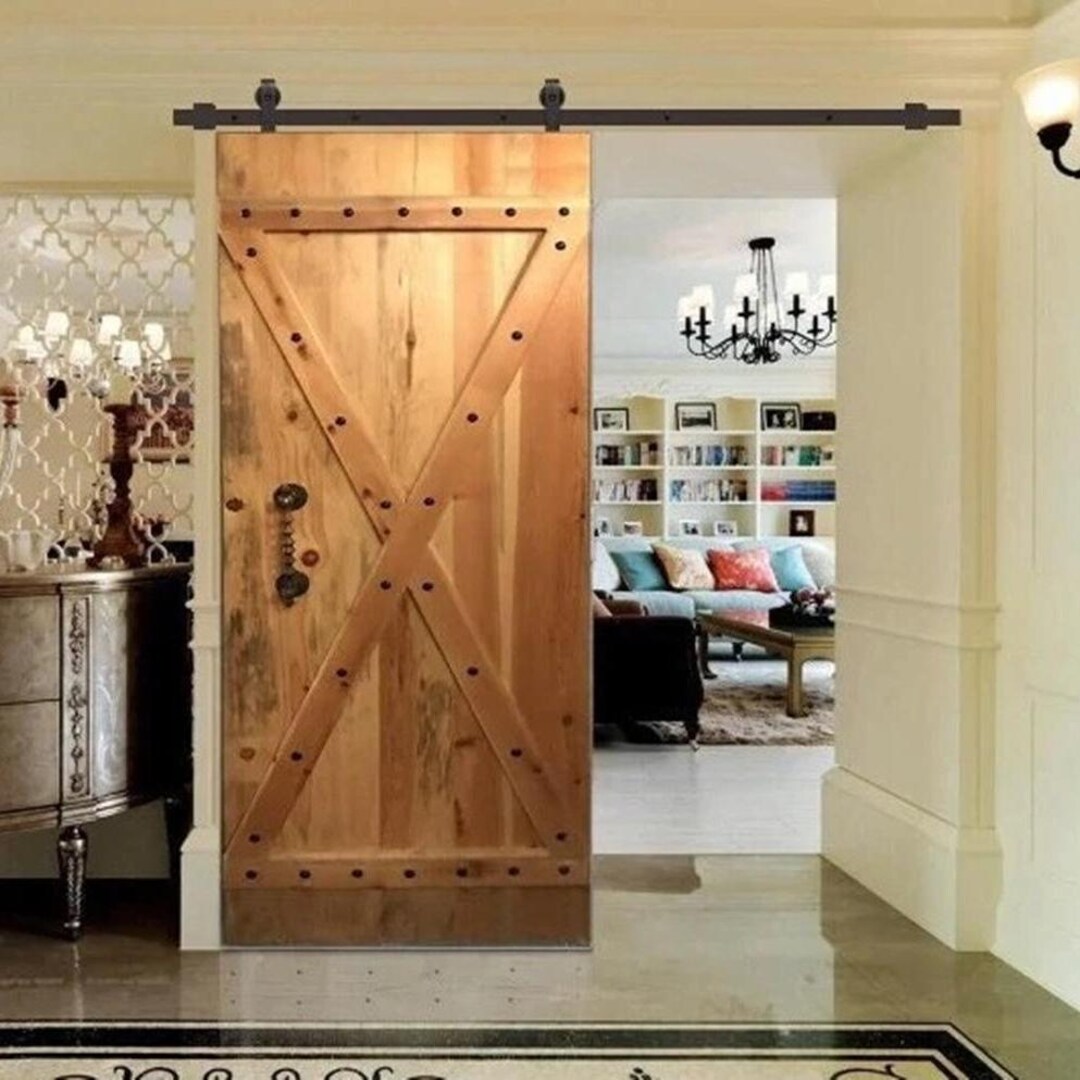 Handmade Rustic Barn Door: Custom Wooden Interior Door - Etsy