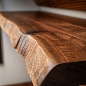 Industrial Floating Bar Table: Wall Hanging Breakfast Drinks Bar| Customizable image 2