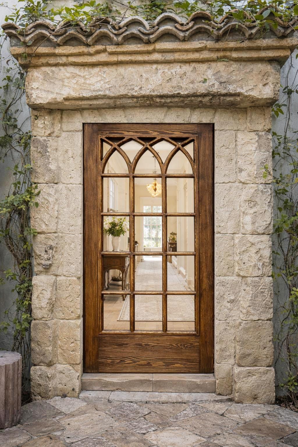 Antique French Doors: Custom Size Rustic Interior/exterior Wooden