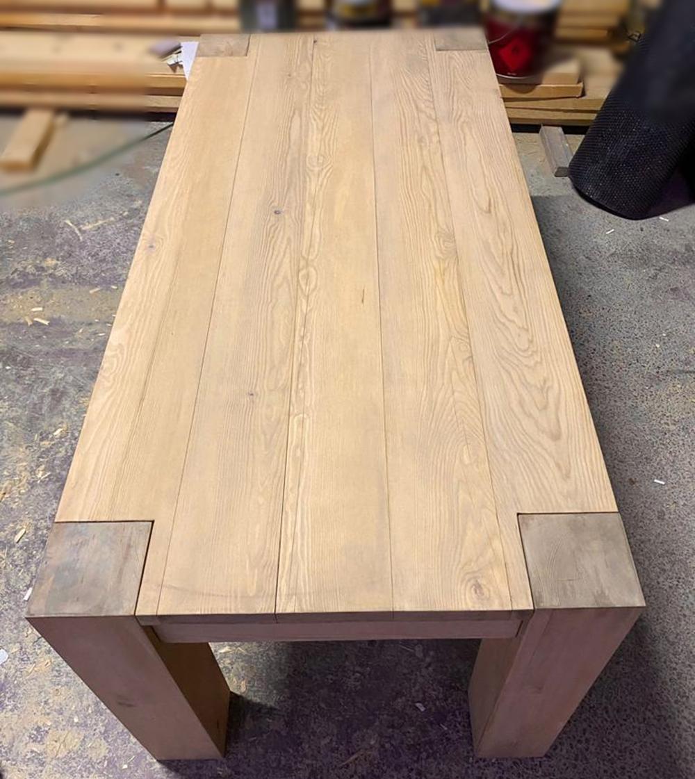 Solid Wood Parsons Dining Table, Modern Parsons, Outdoor Table, Handmade Custom Furniture, Custom Sizing Available, Rustic Farmhouse Table