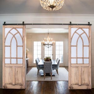 Custom Size Interior Exterior Doors, Antique French Door, Sliding Barn Door, Rustic Farmhouse Door, Glass Vintage Door,European Solid Doors