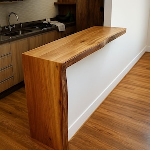 Industrial Floating Bar Table: Wall Hanging Breakfast Drinks Bar| Customizable image 10
