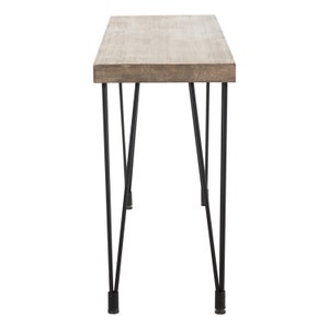 Solid Wood Bar Table with Hairpin Legs: Handmade Sofa Bar image 3