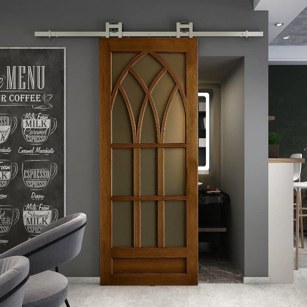 Renaiss 木製ドアカーテン 素朴なヴィンテージ木製納屋ドアプリント Renaiss 木製ドアカーテン 素朴なヴィンテージ木製納屋ドア