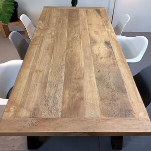 Handmade Rustic Solid Wood Dining Table: Farmhouse Style - Etsy