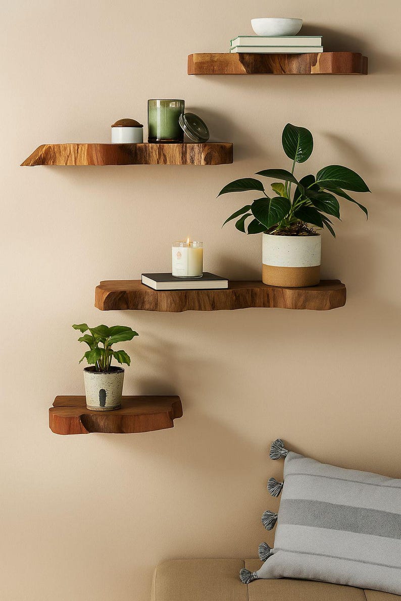 Industrial Floating Bar Table: Wall Hanging Breakfast Drinks Bar| Customizable image 13