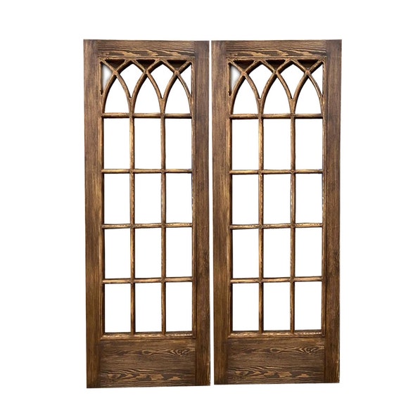 Antique French Doors: Custom Rustic Interior/exterior Wooden Door