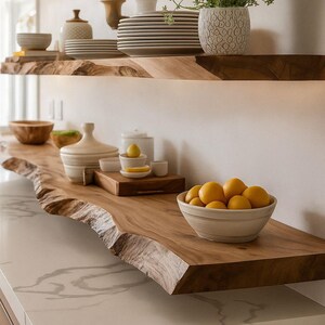 Industrial Floating Bar Table: Wall Hanging Breakfast Drinks Bar| Customizable image 3