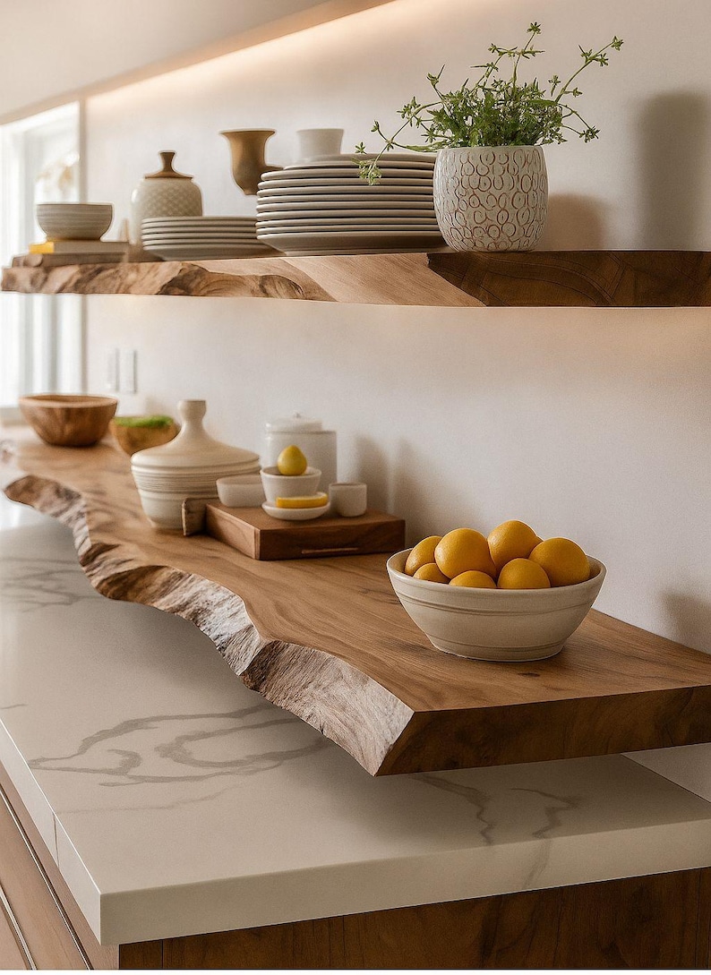 Industrial Floating Bar Table: Wall Hanging Breakfast Drinks Bar| Customizable image 3