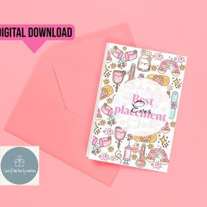 Melhor Cartão de Colocação de Todos os Tempos para Imprimir – Download Digital Cute Kawaii para Colocações de Estudantes, Obrigado Colocação, Download de Colocação de Enfermagem