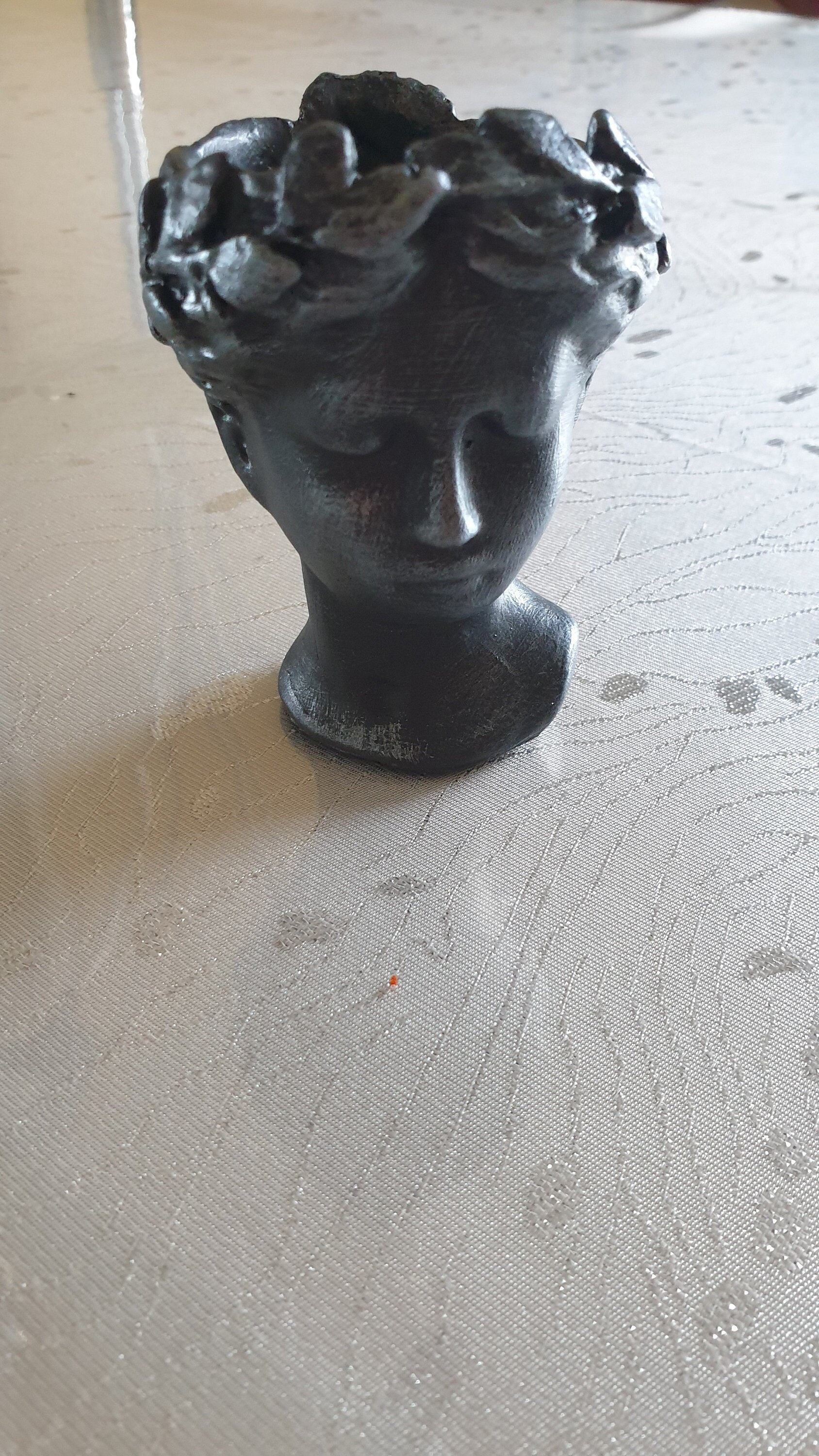 Déesse Grecque Femelle Statue Tête Béton Fleur Planteur Pour La Maison | Petit