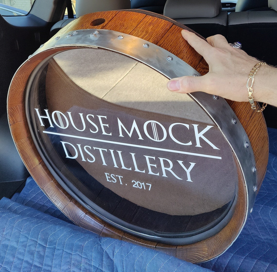 Wine Barrel Cork Holder Wall Mounted Etsy