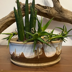 Studio Pottery plantenbak / Southwestern succulente plantenbak gemarkeerd met &#39;Gordon&#39;