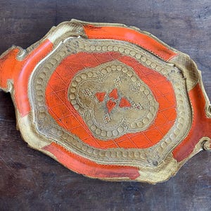 Vintage Orange Florentiner Tablet