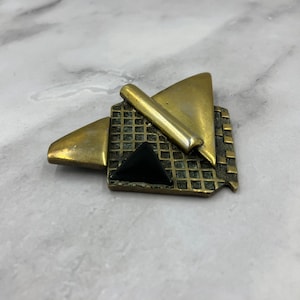 Post Modernist Geometric Brooch