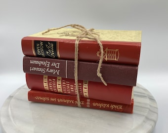 Dekorativer Bücherstapel I Rot