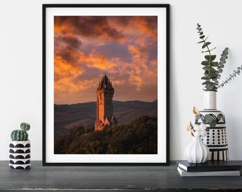 The Wallace Monument - Stirling Print - Scotland Landscape - Scottish Wall Art
