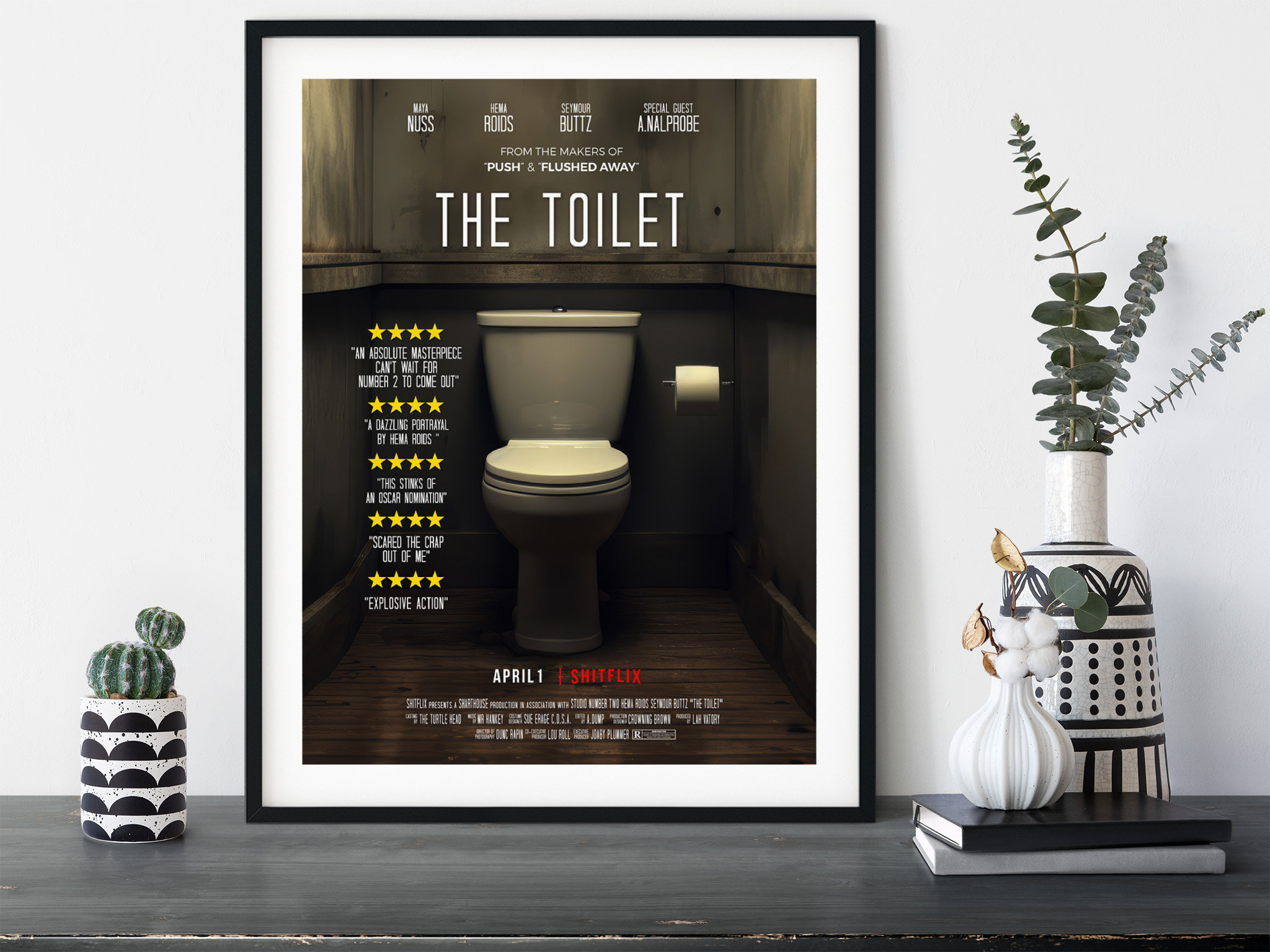 Funny Toilet Movie Poster: Bathroom Comedy Art Print - Etsy, image size:2048x1536
