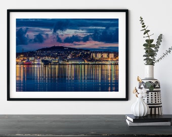 Dundee Law Beanotown Cityscape, Scottish Wall Art, Home Decor, Photo Poster Print, Scotland