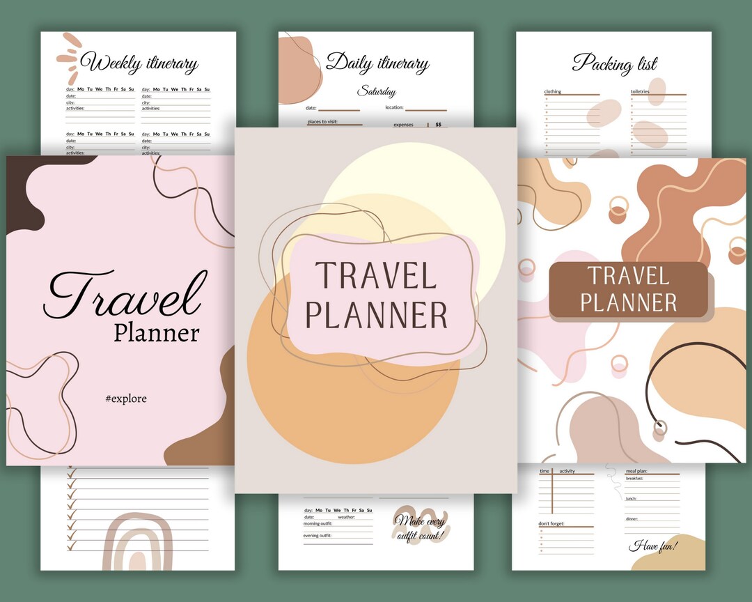 Ultimate Printable Travel Planner Kit: Holiday Planner, Daily & Weekly ...