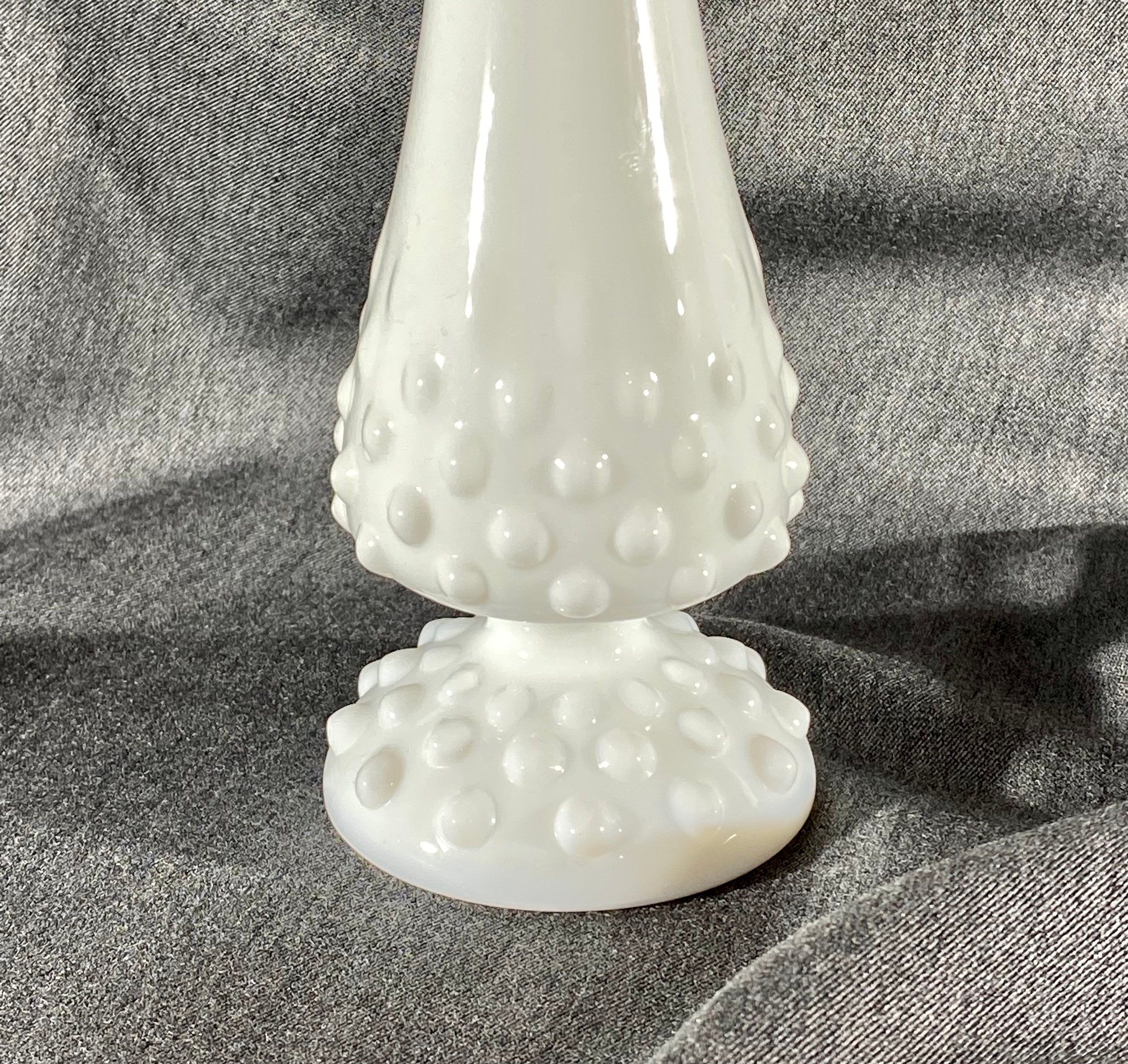 Fenton Hobnail Swung Glass Vases Etsy