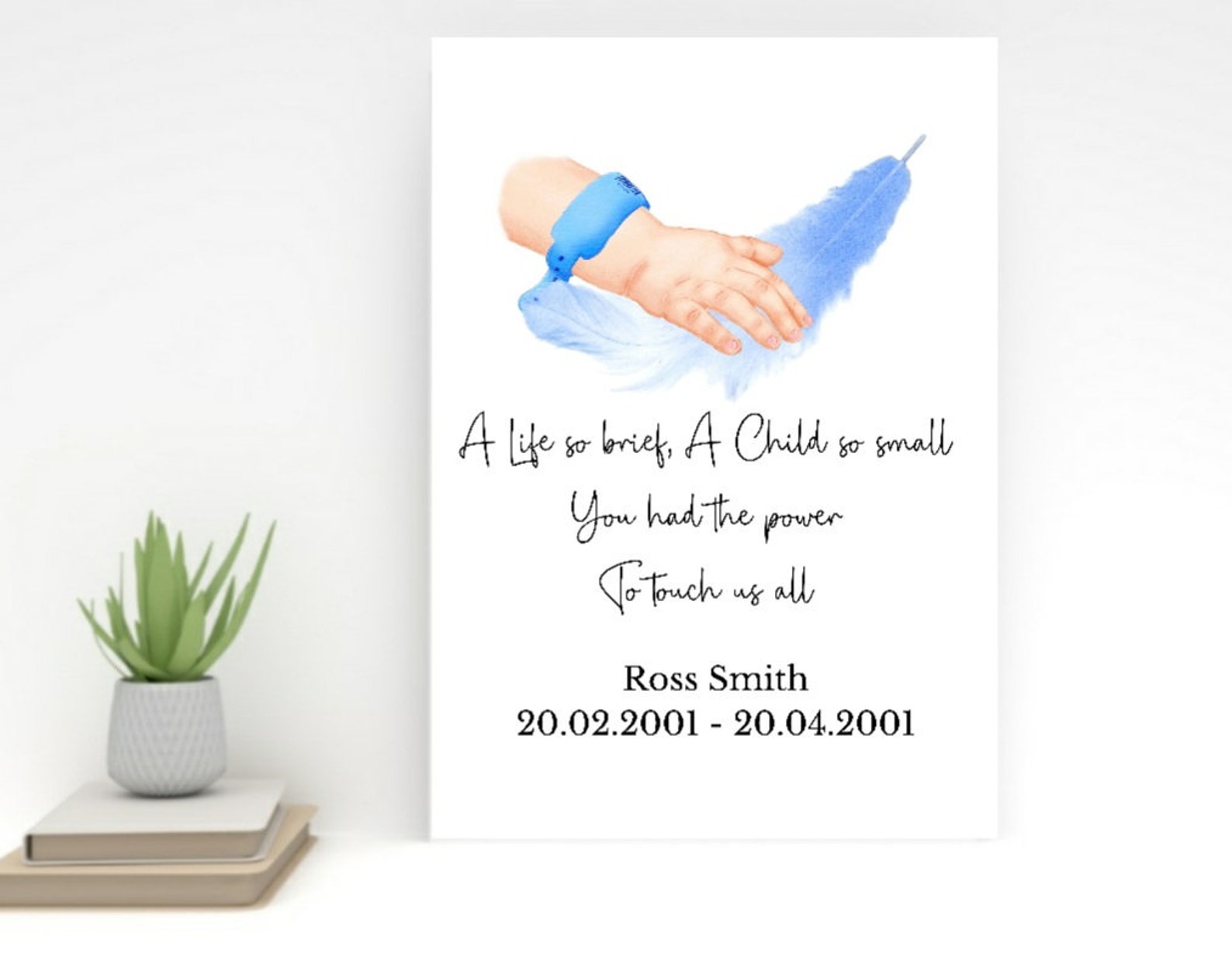 Baby Memorial Gift Baby Memory Infant Loss Print Infant Etsy