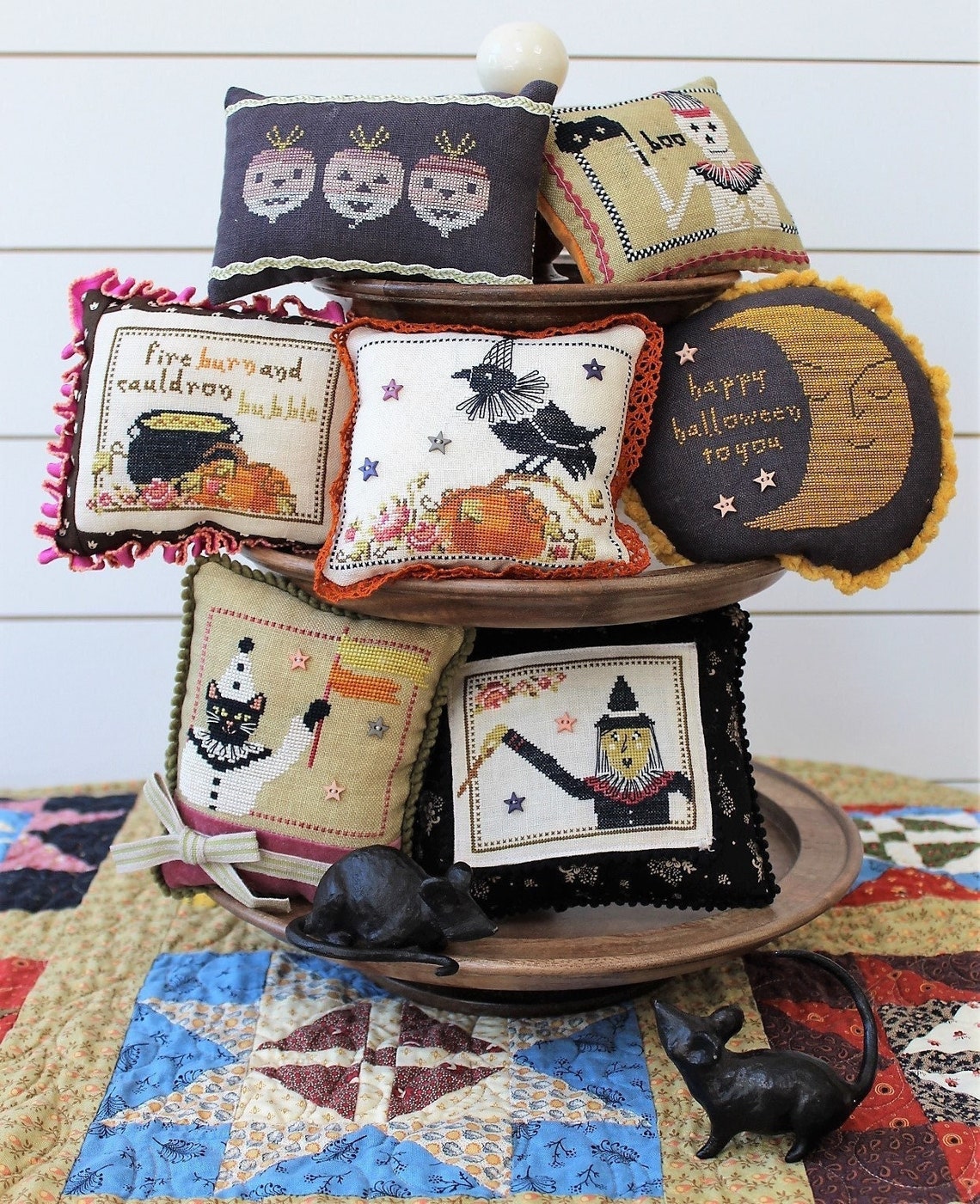 Harlequin Halloween from CosfordRiseStitchery on Etsy