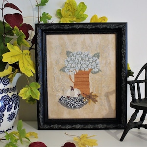 Autumn Subtle Sampler, primitive cross stitch pattern, sampler cross stitch pattern, PDF/Digital cross stitch pattern