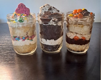 Cupcakes in a jar, alcohol infused, over 150 flavors mix and match