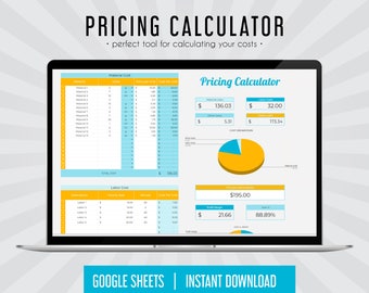 Profit Calculator, Small Business, Business Planner, Business Spreadsheet, Pricing Calculator Product Pricing Pricing Sheet Pricing Template