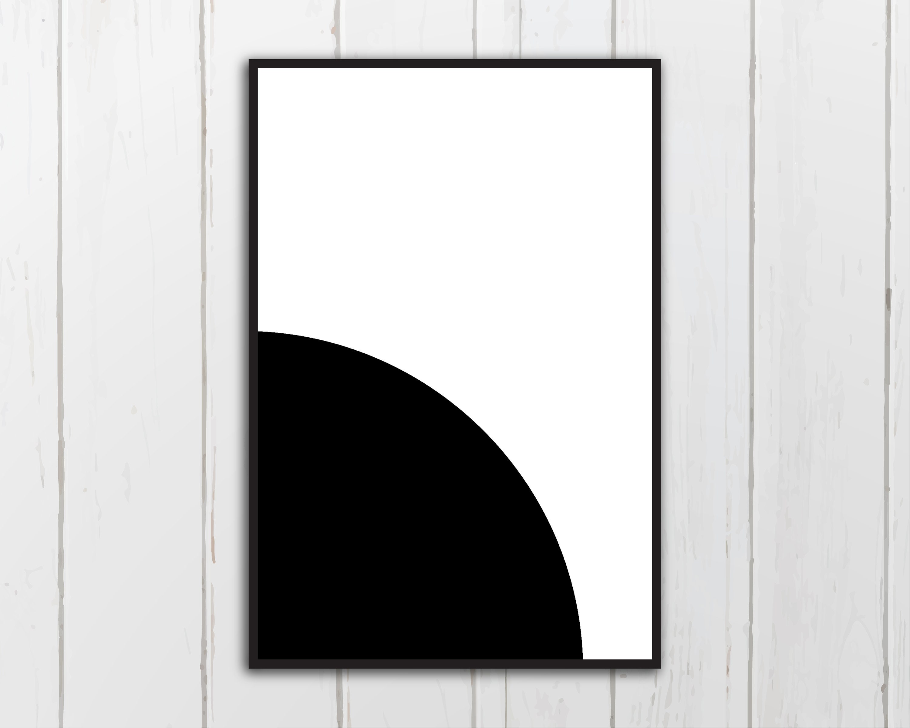 Black White Wall Art Etsy