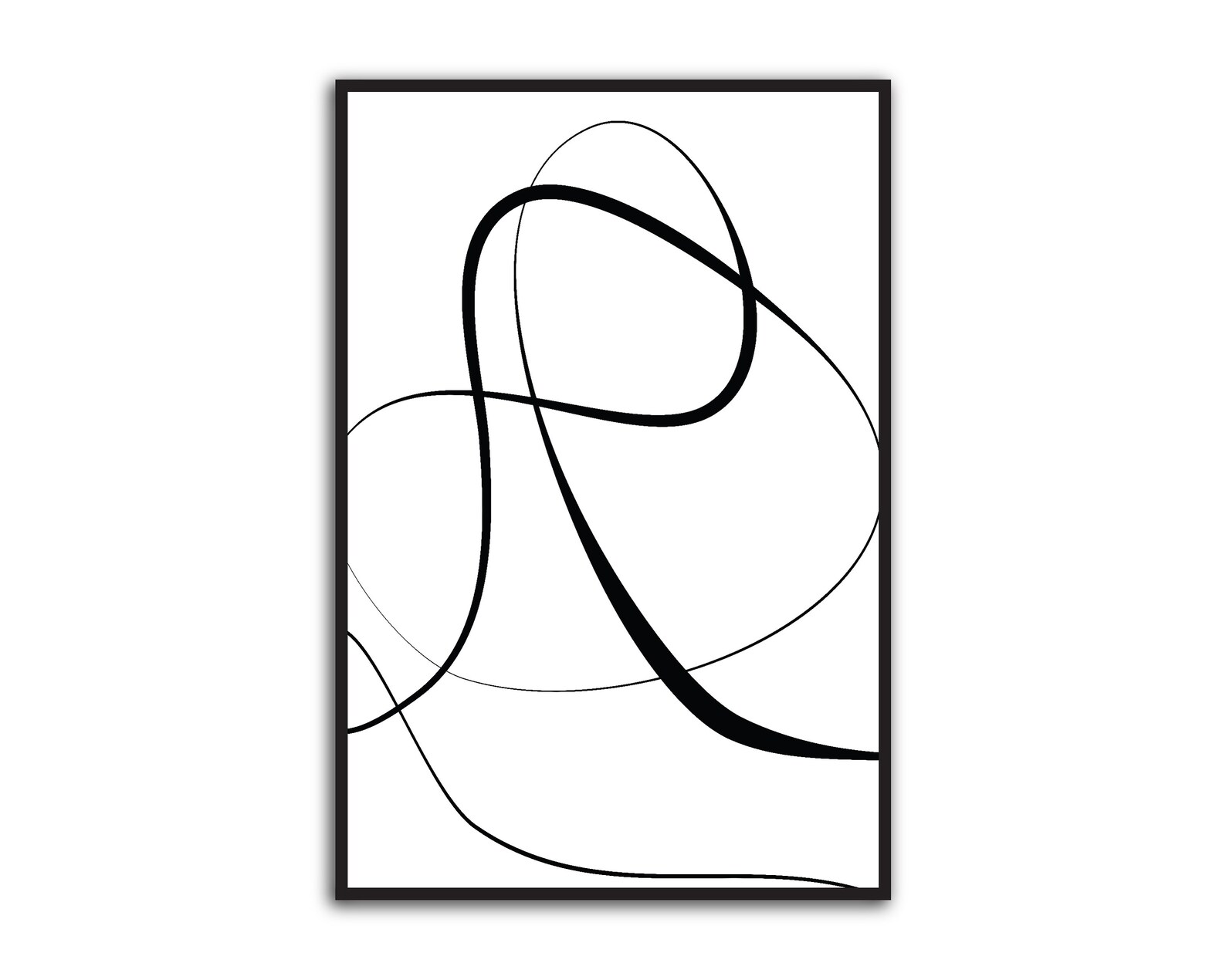 Printable Art Modern Wall Decor Print Print Black White - Etsy