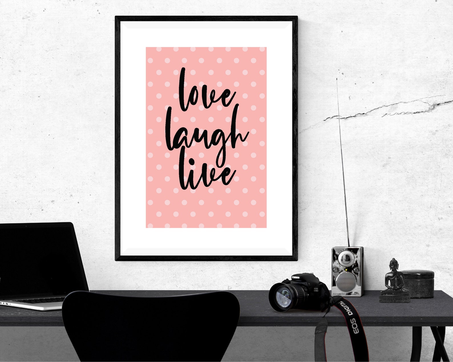 Live Laugh Love Funny Quotes Typography Print Quote Print Etsy