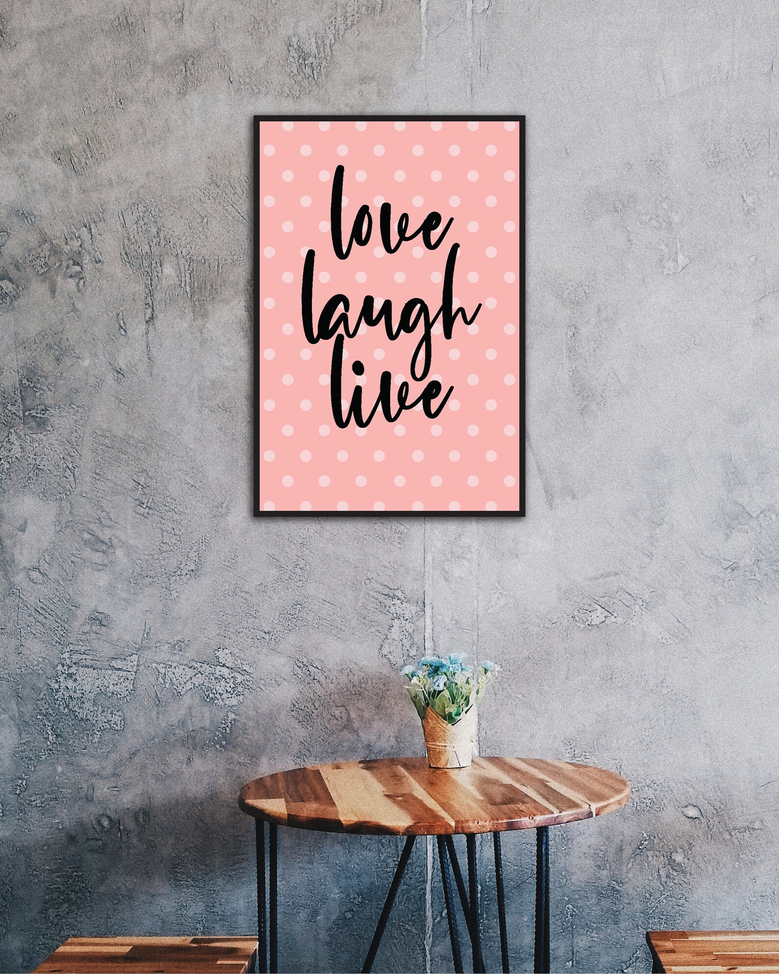 Live Laugh Love Funny Quotes Typography Print Quote Print Etsy