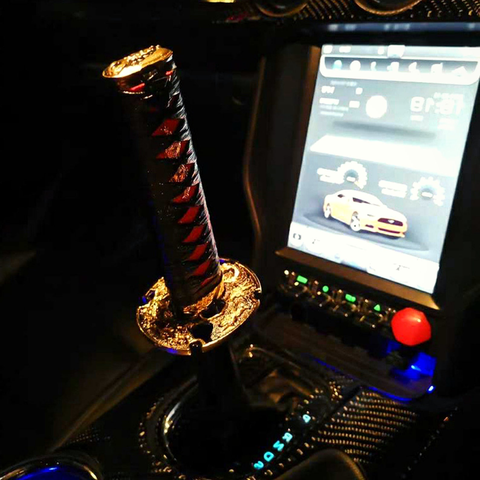 Katana Shift Knob Samurai Sword Gear Shifter Custom Made Car Etsy