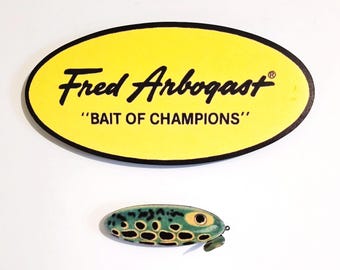 Fred Arbogast~ "Bait of Champions" ~ Frog lure with half metal diving lip