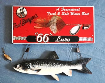 PAUL BUNYAN'S ~ "66" ~ A Sensational Fresh Water Bait ~ with a Lake Trout