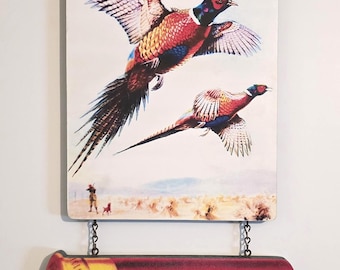 Shoot C-I-L AMMUNITION Sign with a 13" Shotgun Shell ( Reproduction)